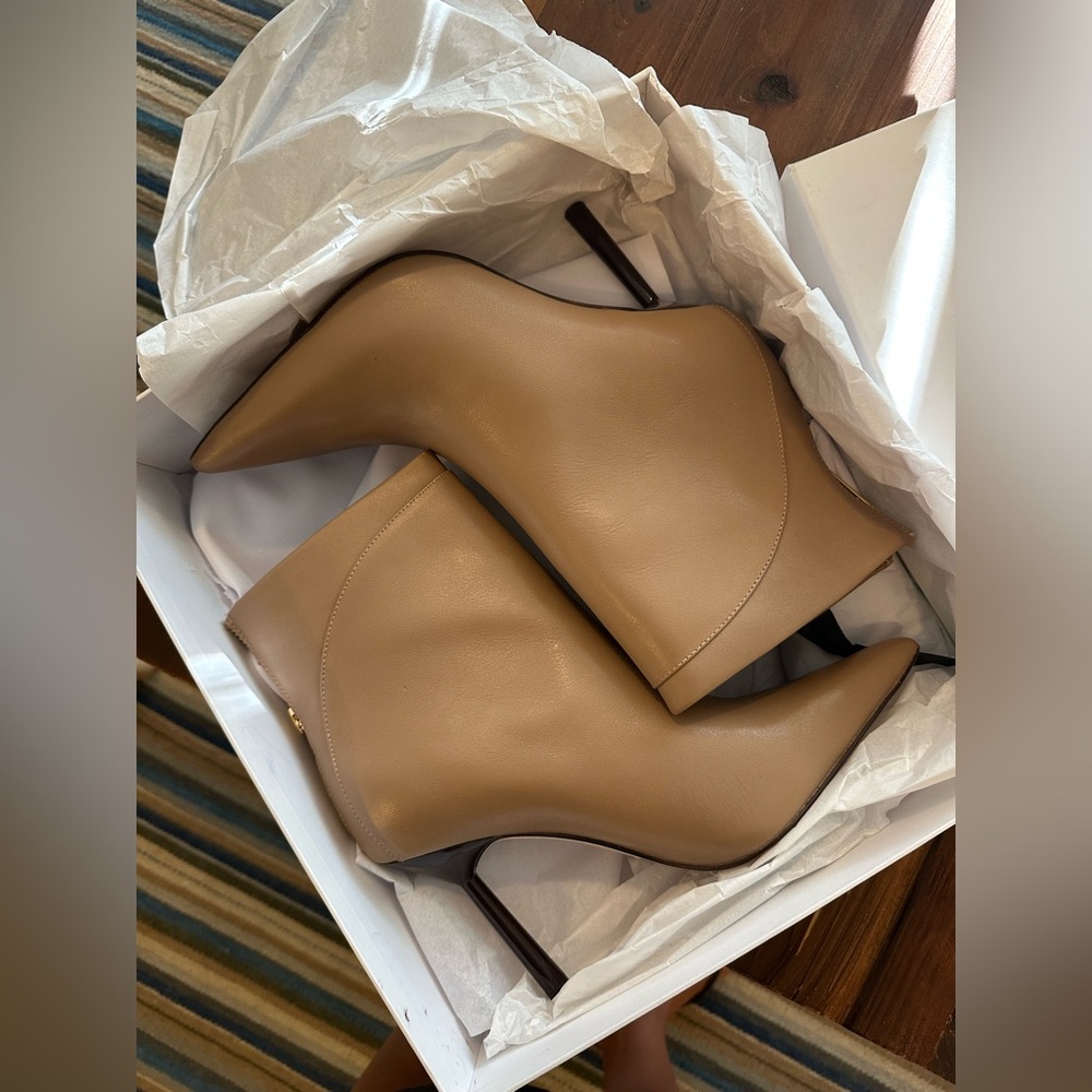 Reiss Elegant Tan Ankle Boots
